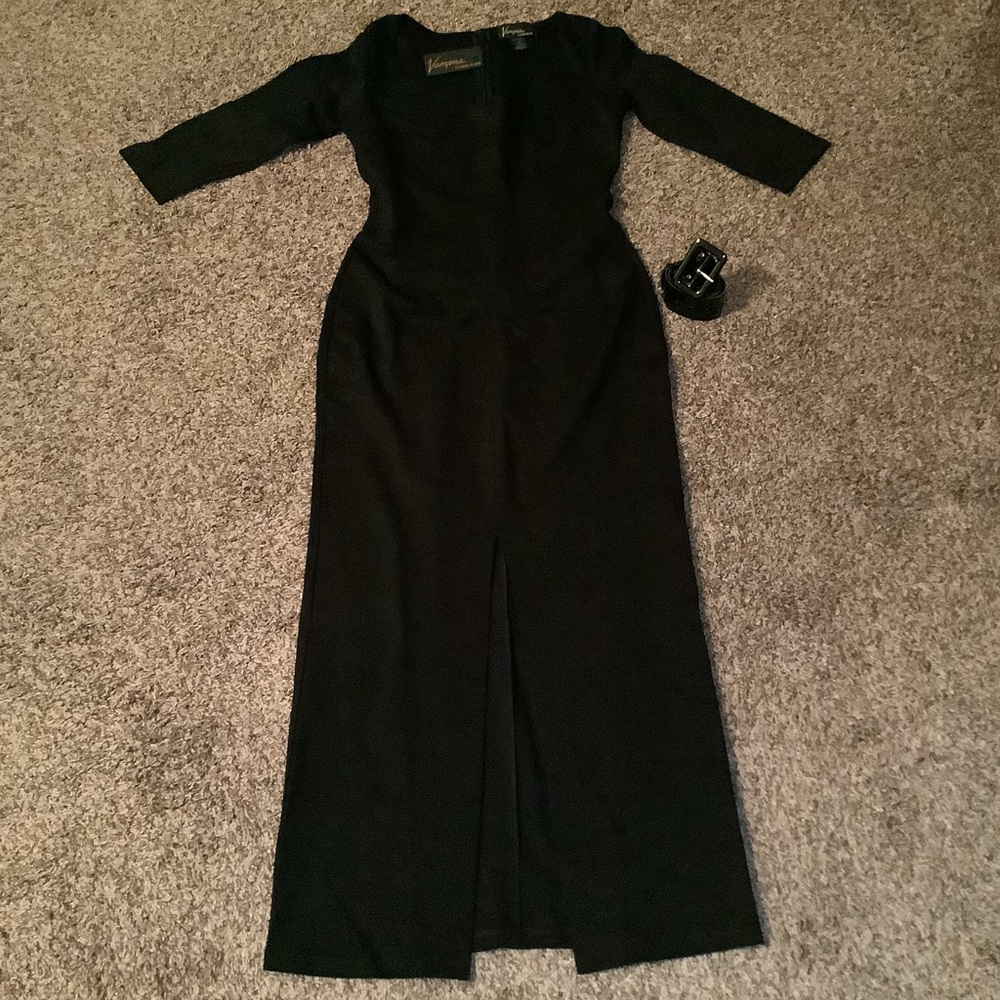 Glamour Ghoul Gown - Vampira by La Femme En Noir, color black, size: L